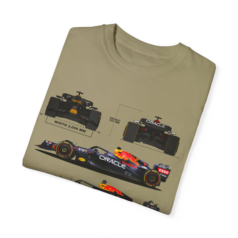 Red Bull Racing Unisex T-Shirt - 350 KM/H, UG Turbo, 15,000 RPM