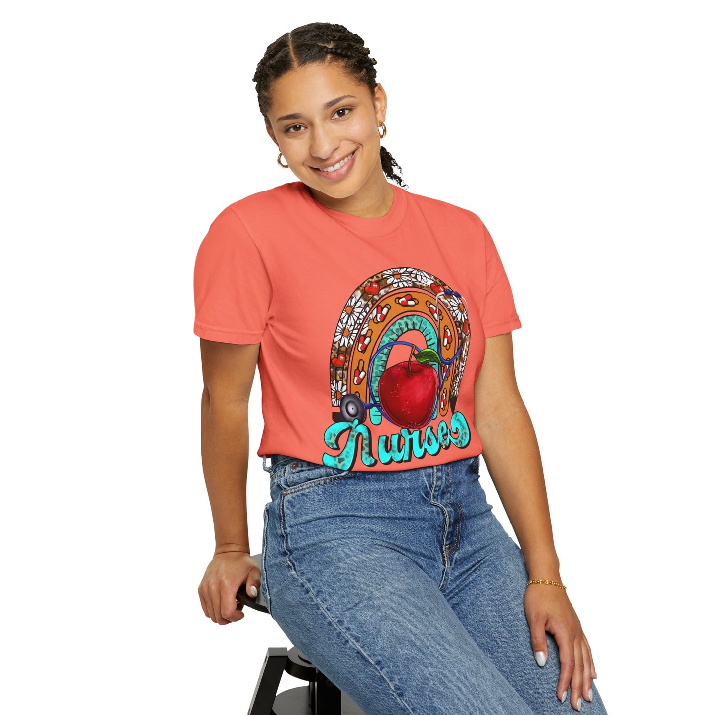 Colorful Nurse Rainbow T-Shirt – Perfect Gift for Healthcare Heroes