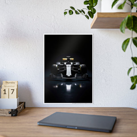 Sleek F1 Race Car Gloss Poster - Perfect for Auto Enthusiasts and Home Decor