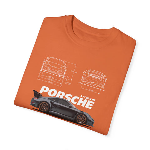 Porsche Blueprint Unisex T-Shirt - Automotive Enthusiast Graphic Tee