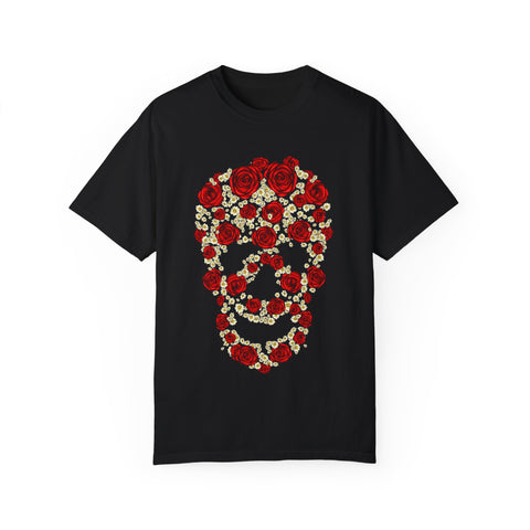 Floral Skull Unisex T-Shirt - Stylish Casual Wear for Creative Souls