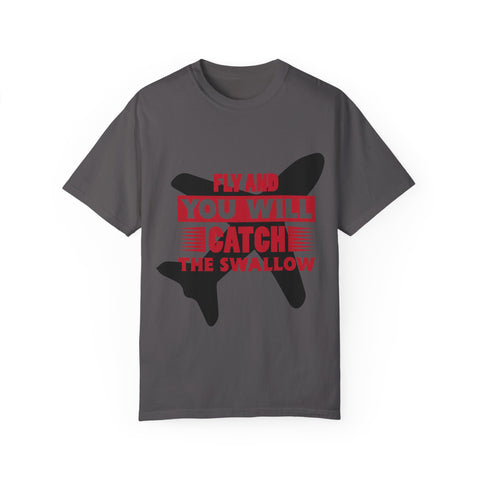 Catch the Swallow T-Shirt - Unisex Garment-Dyed Tee for Adventurers