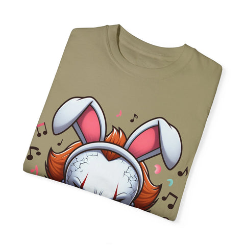 Easter Bunny Rock Star T-Shirt - Unisex Garment-Dyed Tee