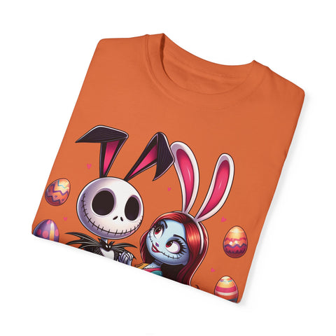 Easter-Themed Unisex T-Shirt with Bunny & Skeleton Print