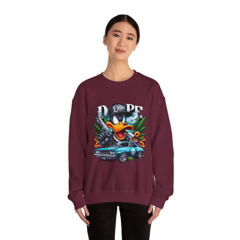 Cool Duck Graphic Crewneck Sweatshirt - Unisex Heavy Blend™ - DOPE Design