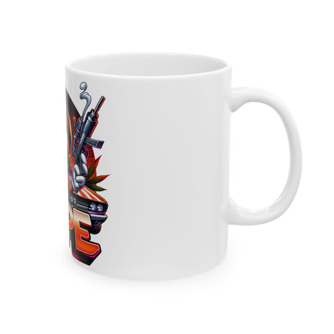 Dope Graphic Ceramic Mug - Cool Gift for Rebels & Original Thinkers