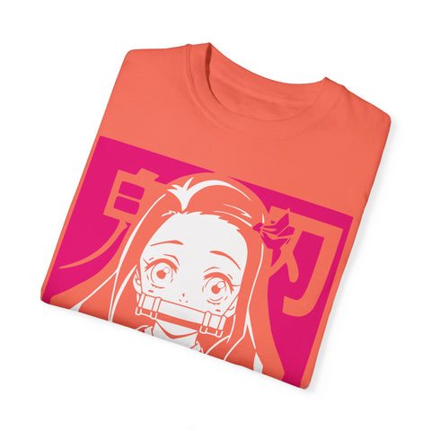 Nezuko Anime T-Shirt - Unisex Garment-Dyed Tee for Fans