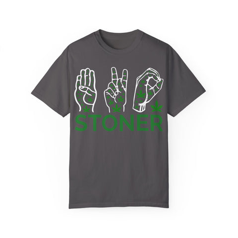 Unisex Stoner T-Shirt - Stylish Garment-Dyed Tee for Chill Vibes