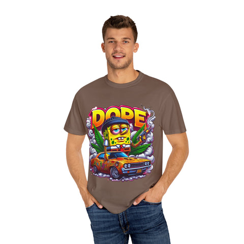 Retro Dope SpongeBob T-Shirt | Unisex Garment-Dyed Tee for Fun Vibes