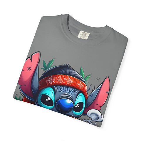 Vibrant Cartoon T-Shirt with Chill Vibe - Unisex Garment-Dyed Tee