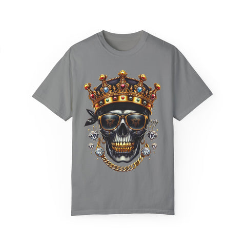 King Skull Graphic Unisex T-Shirt - Trendy Streetwear for Cool Casual Vibes