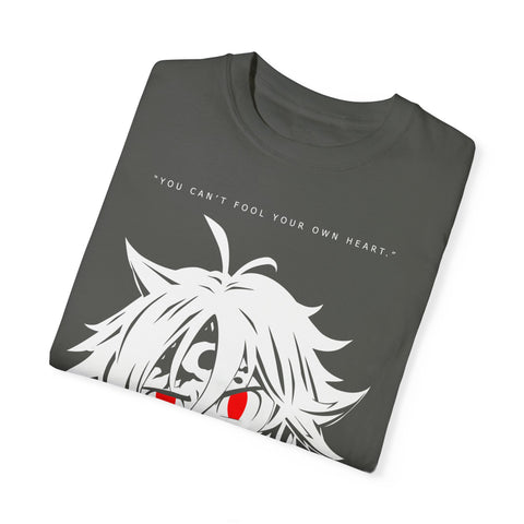 Anime-Inspired Unisex T-Shirt – 'You Can't Fool Your Own Heart' Design