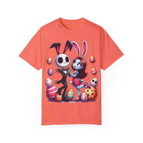 Easter-Themed Unisex T-Shirt with Bunny & Skeleton Print