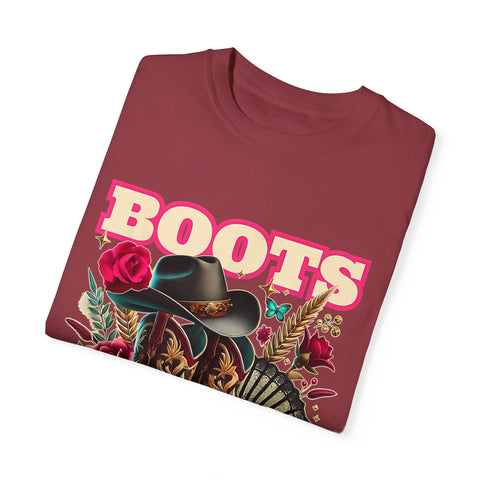 Western Style Graphic Tee - "Boots on the Ground"