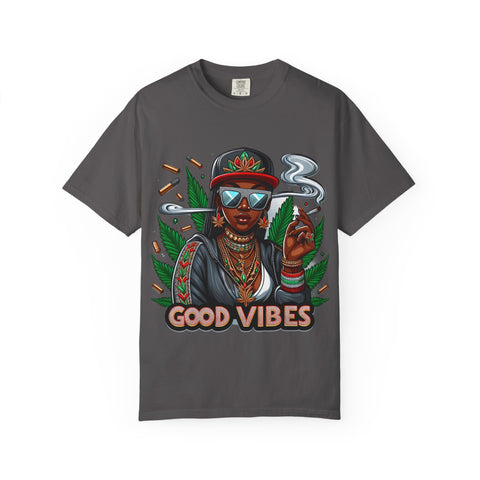 Good Vibes Unisex Garment-Dyed T-Shirt