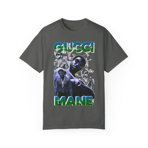Unisex Garment-Dyed T-shirt - Gucci Mane Graphic Tee