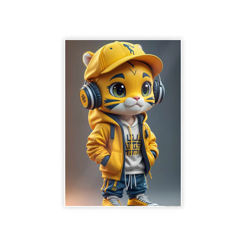 Cool Tiger Art Gloss Poster - Stylish Wall Decor for Animal Lovers