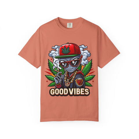 Good Vibes Unisex T-Shirt - Stylish Garment-Dyed Tee for Chill Moments