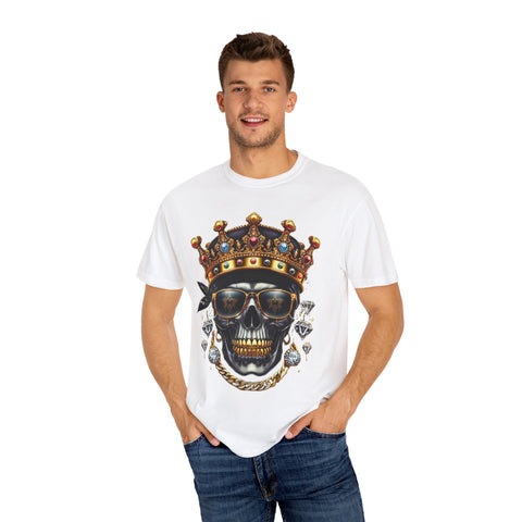 King Skull Graphic Unisex T-Shirt - Trendy Streetwear for Cool Casual Vibes