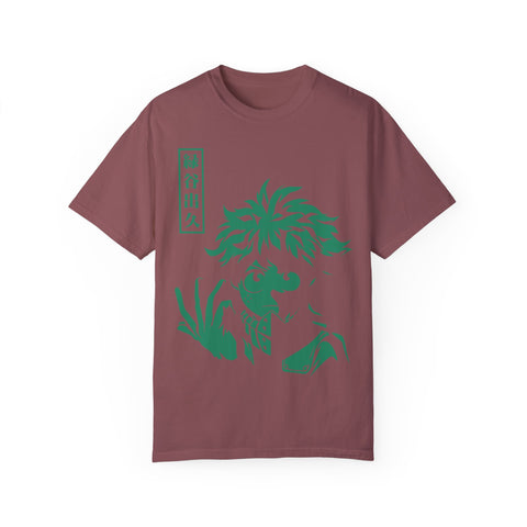 Anime-Inspired Unisex T-Shirt - Hand-Drawn Green Character Design