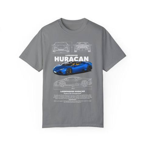 Lamborghini Huracan Unisex Garment-Dyed T-Shirt | Perfect for Car Enthusiasts and Gift Giving