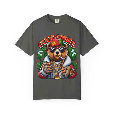 Good Vibes Unisex T-Shirt - Cool Bear Design