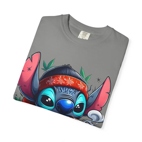 Vibrant Cartoon T-Shirt with Chill Vibe - Unisex Garment-Dyed Tee