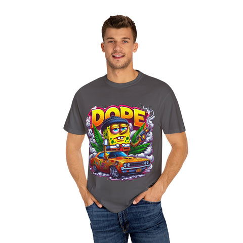 Retro Dope SpongeBob T-Shirt | Unisex Garment-Dyed Tee for Fun Vibes