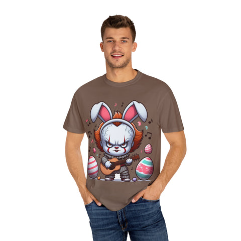 Easter Bunny Rock Star T-Shirt - Unisex Garment-Dyed Tee