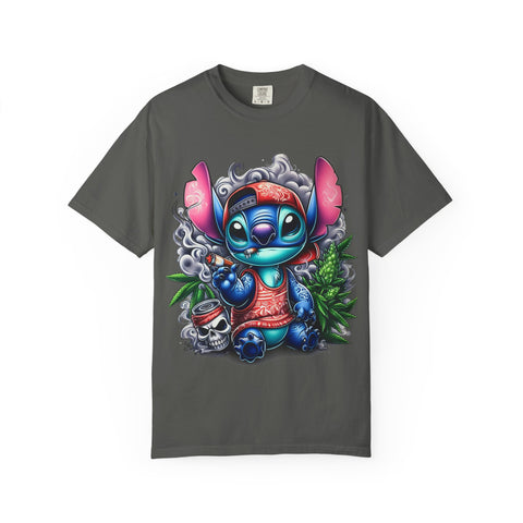 Colorful Stitch Graphic T-Shirt - Unisex Tie-Dye Style for Relaxed Vibes