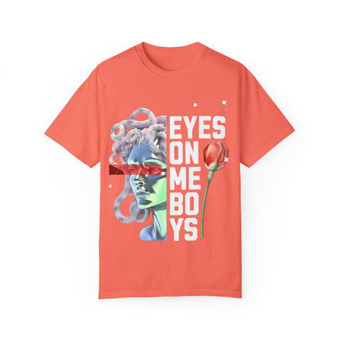 Artistic Unisex Dreamy T-Shirt - 'Eyes on Me, Boys' Design