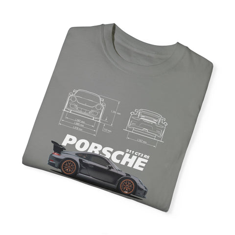 Porsche Blueprint Unisex T-Shirt - Automotive Enthusiast Graphic Tee