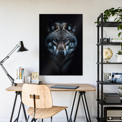 Majestic Wolf Gloss Poster | Stunning Wall Art for Nature Lovers