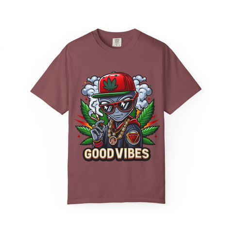 Good Vibes Unisex T-Shirt - Stylish Garment-Dyed Tee for Chill Moments