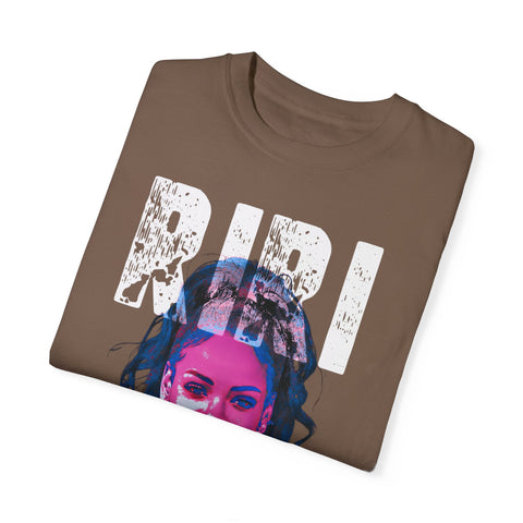 Riri Unisex Garment-Dyed T-Shirt - Trendy Graphic Tee for Music Lovers