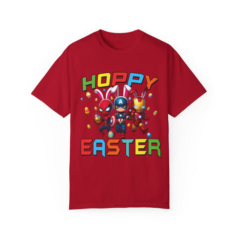 Hoppy Easter Unisex T-Shirt - Colorful Superhero Design