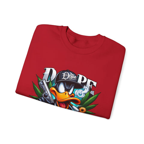 Cool Duck Graphic Crewneck Sweatshirt - Unisex Heavy Blend™ - DOPE Design