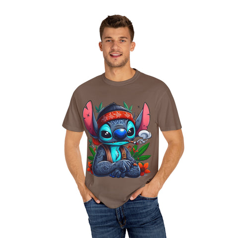 Vibrant Cartoon T-Shirt with Chill Vibe - Unisex Garment-Dyed Tee