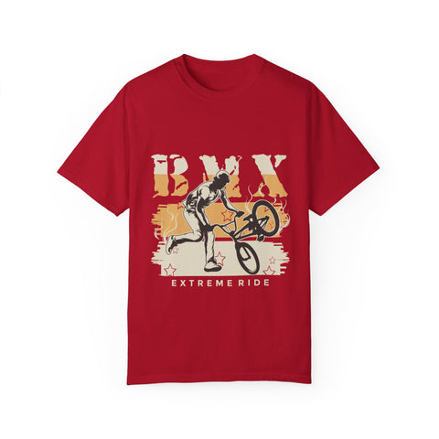 BMX Extreme Ride Unisex Garment-Dyed T-Shirt | Perfect for Cyclists & Sports Enthusiasts