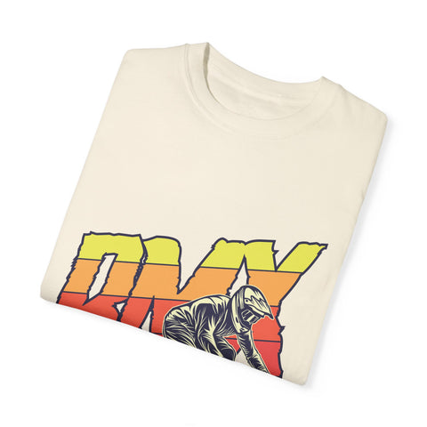 BMX Rider Unisex Garment-Dyed T-Shirt | Retro Cycling Style