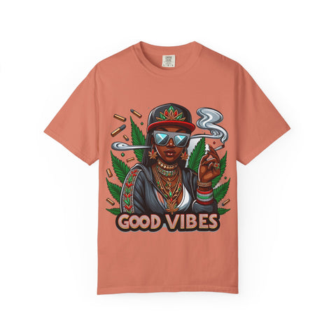 Good Vibes Unisex Garment-Dyed T-Shirt