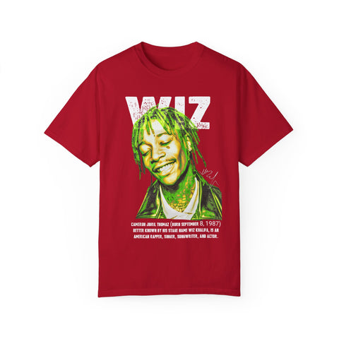 Unisex Garment-Dyed T-Shirt - Celebrate Wiz Khalifa's Legacy - Vibrant Graphic Tee