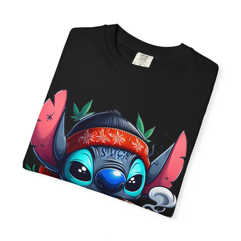 Vibrant Cartoon T-Shirt with Chill Vibe - Unisex Garment-Dyed Tee