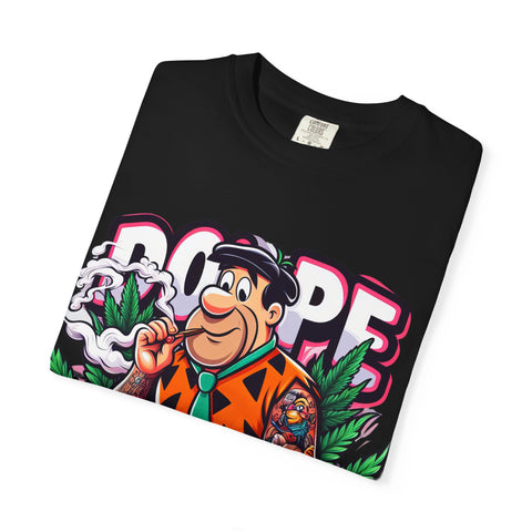 Retro Cool Unisex Garment-Dyed T-Shirt - 'Dope' Graphic with Classic Car