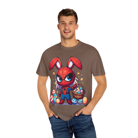 Easter Bunny Superhero T-Shirt - Unisex Garment-Dyed Tee