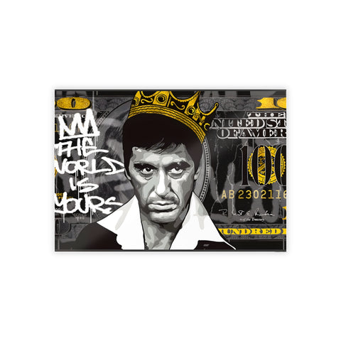 Glossy Wall Art Poster - 'The World is Yours'