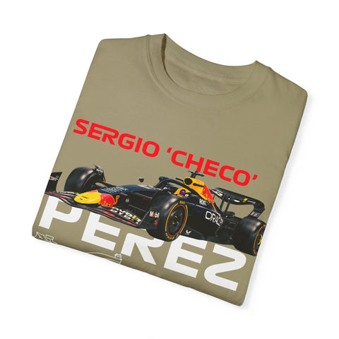 Sergio 'Checo' Perez Unisex Garment-Dyed T-Shirt - Red Bull Racing Fan Tee