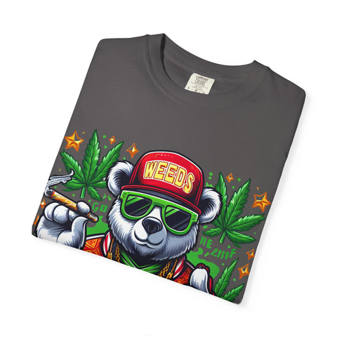 Good Vibes Panda T-Shirt - Unisex Garment-Dyed Tee for Chill Days