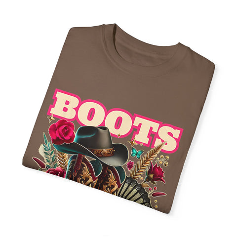 Western Style Graphic Tee - "Boots on the Ground"