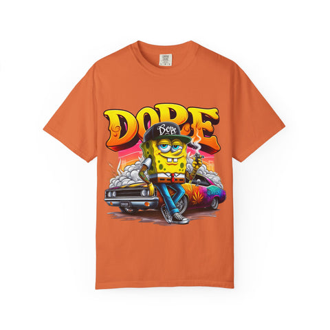 Dope SpongeBob Unisex Garment-Dyed T-Shirt - Fun Streetwear for Casual Vibes